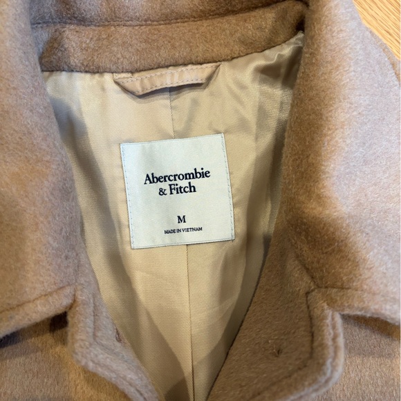 Abercrombie & Fitch Camel Wool Blend Coat - Picture 6 of 13